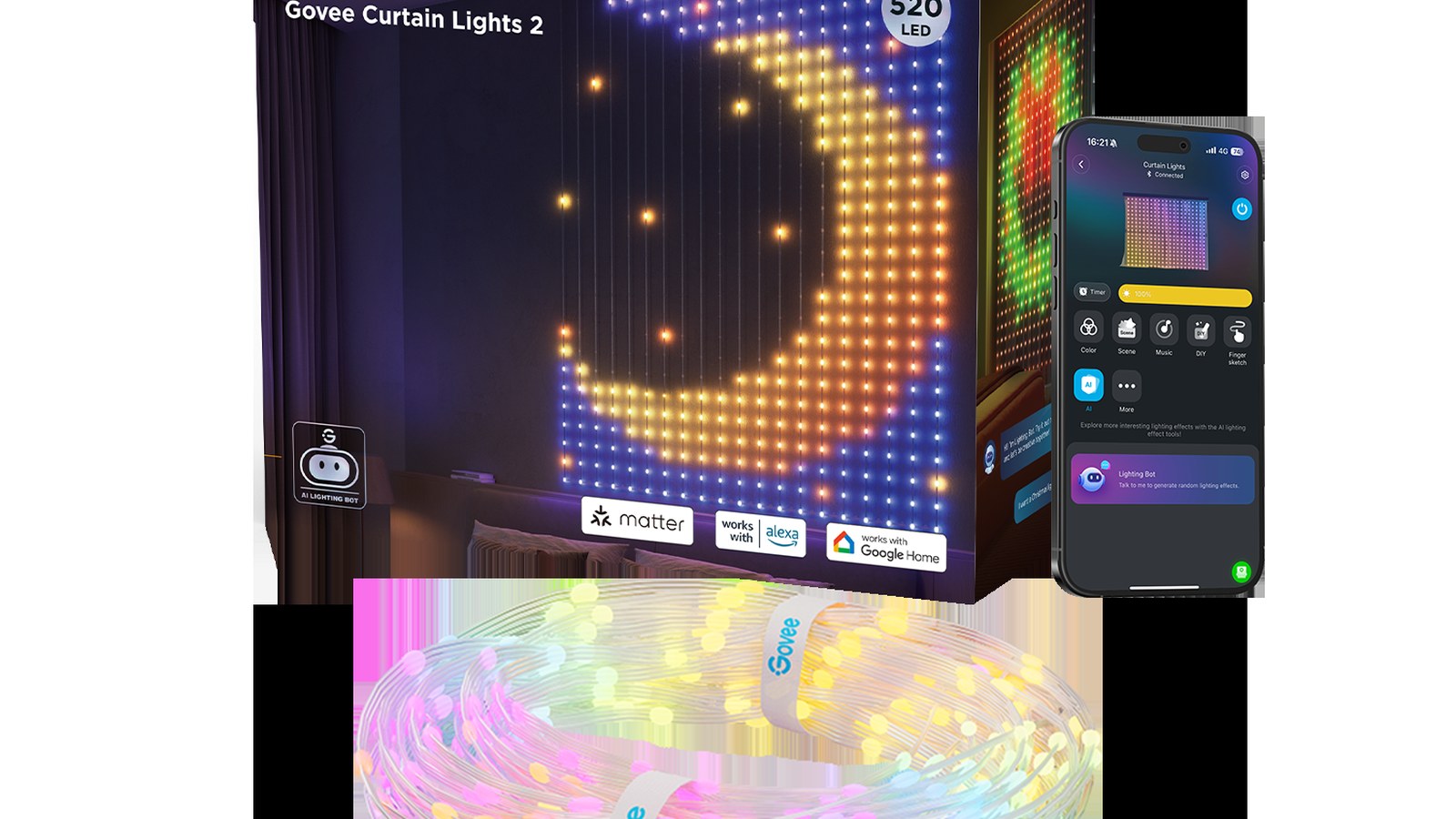 Copertina Recensione Govee Curtain Lights 2: tende luminose per la casa