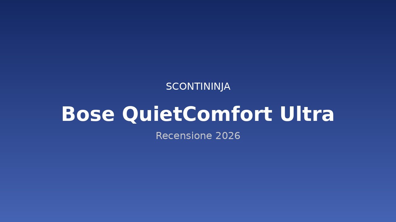 Copertina Recensione Bose QuietComfort Ultra Headphones (2026): l'audio immersivo di riferimento
