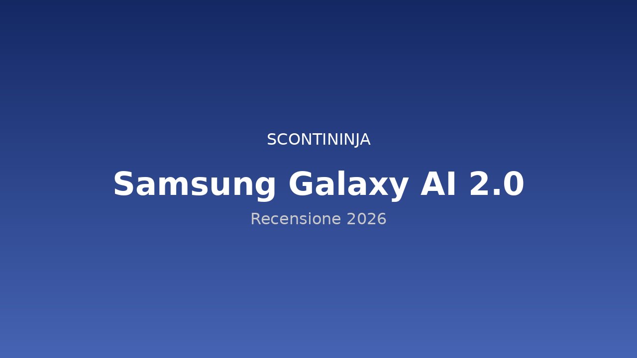 Copertina Recensione Samsung Galaxy AI 2.0 (2026): l'intelligenza che parla la tua lingua