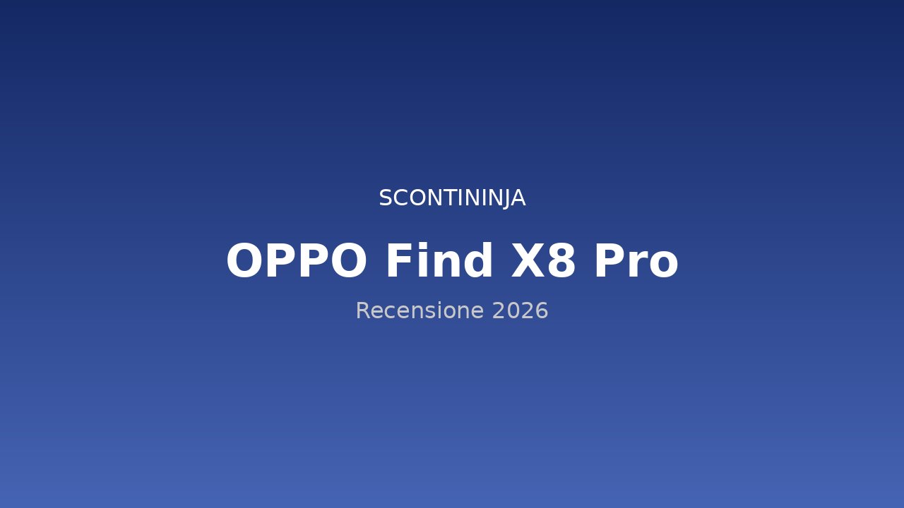 Copertina Recensione OPPO Find X8 Pro (2026): ricarica 100W e fotografia firmata Hasselblad