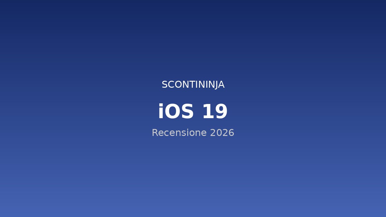Copertina Recensione iOS 19 (2026): Apple Intelligence cambia tutto?